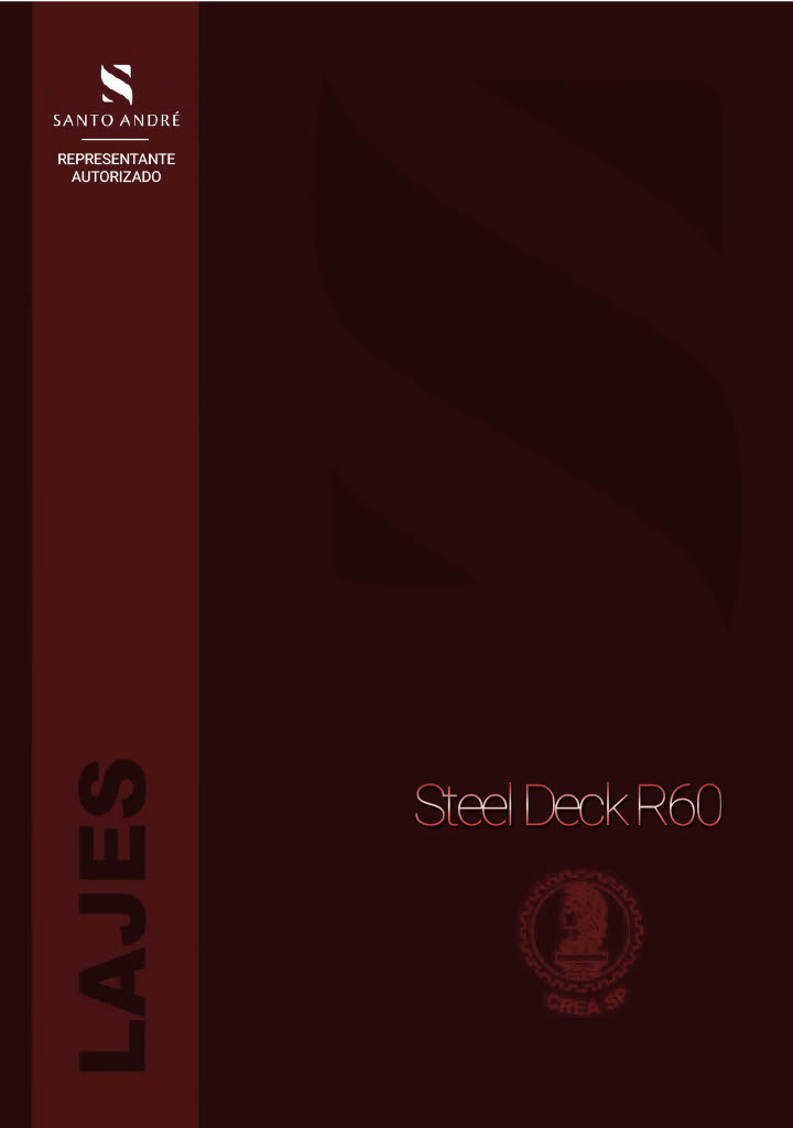 Sistema de Laje Steel Deck autoportante em aço galvanizado