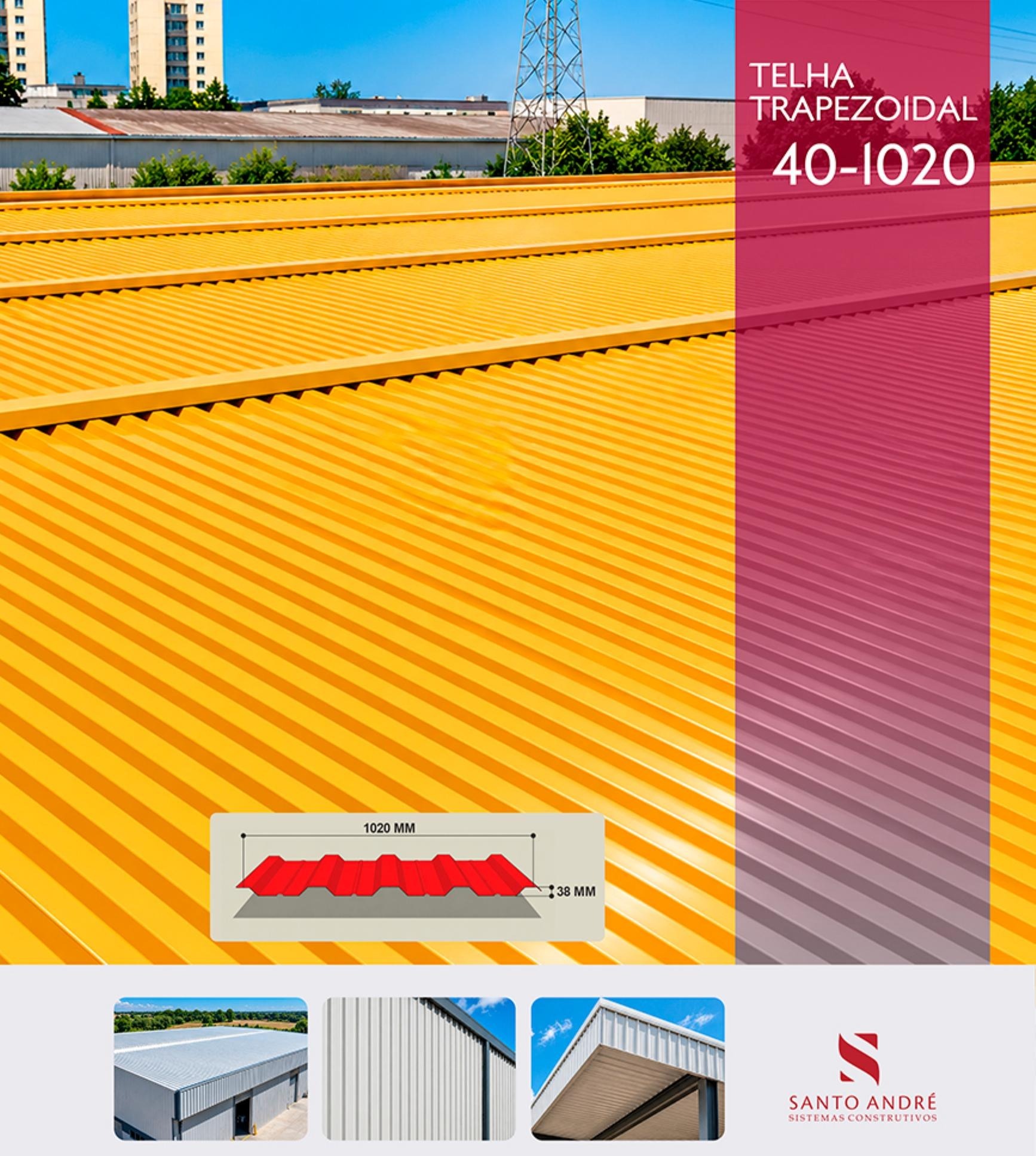 Telha Trapezoidal 40 - 1020